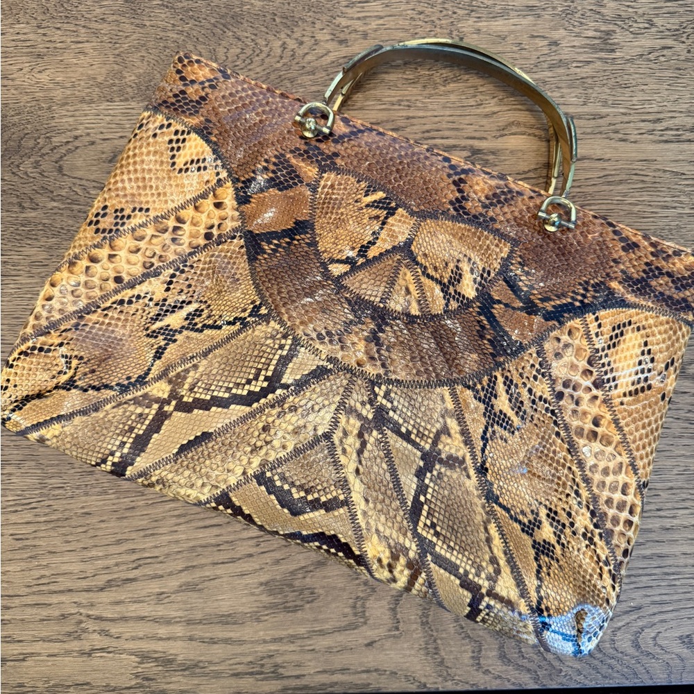 Bags by Varon vintage snakeskin purse